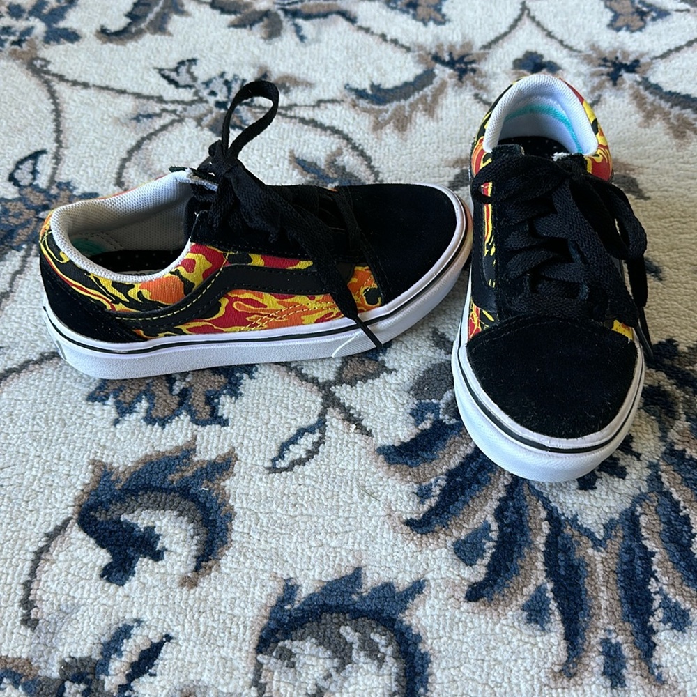 Youth Vans- Flames